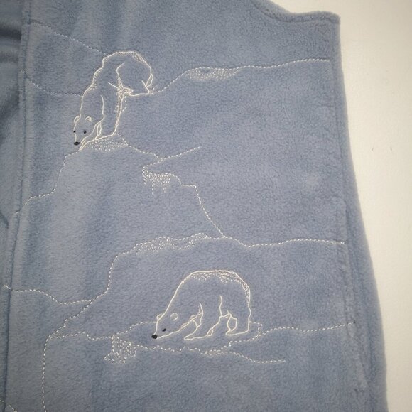 Northern Reflections Ladies Size Large Light Blue Fleece Full Zip Vest - Picture 7 of 11